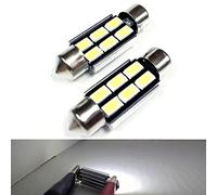 SoCal-LED 2X 4210 42mm Festoon Ampoules à LED Haute Puissance 6W Canbus Lumineuse SMD 5730 Dôme intérieur Lumière, Plan Lumière, Blanc