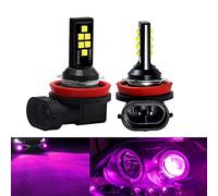 SOCAL-LED LIGHTING 2x H11 H8 LED ampoule antibrouillard avancée 3030 SMD lampe DRL diurne colorée lumineuse, Rose Violet