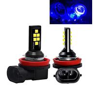 SOCAL-LED LIGHTING 2x H11 H8 LED ampoule antibrouillard avancée 3030 SMD lampe DRL diurne colorée lumineuse, Bleu foncé