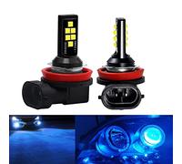 SOCAL-LED LIGHTING 2x H11 H8 LED ampoule antibrouillard avancée 3030 SMD lampe DRL diurne colorée lumineuse, Glace Bleue