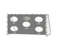 Soccer Accuracy Target Cloth - Weatherproof Build Feature, 72 inch External Training Device, Weatherproof Backyard School Component, Durable Black Mesh Fastener | Utility Tool for Youth & Adults