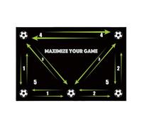 Soccer Agility Mat - Football Footstep Trainer for Coaching Skills | EVA Foam with Non Slip Base, Portable Practice Device, Outdoor Indoor Exercise Gear, Training Accessory for Players Fans Parents