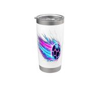 Soccer Ball Dynamic Speed Light Trails Gobelet isotherme en acier inoxydable double paroi