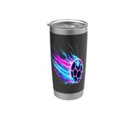 Soccer Ball Dynamic Speed Light Trails Gobelet isotherme en acier inoxydable double paroi