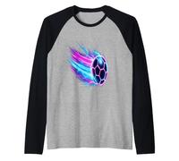 Soccer Ball Dynamic Speed Light Trails Manche Raglan
