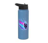 Soccer Ball Dynamic Speed Light Trails Stainless Steel Insulated Water Bottle