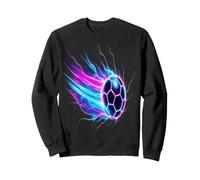 Soccer Ball Dynamic Speed Light Trails Sweatshirt