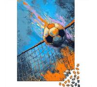 Soccer Ball Goal Net-1 Puzzle 1000 Pièces Cadeau Unique Jeu Éducatif Challenge Toy À De Qualité Supérieure Peinture Art pour Adultes Et Enfants 38x26cm/1000pcs