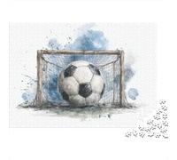 Soccer Ball Goal Net-6 Puzzles 1000 Pièces Cadeau Unique Jeu Éducatif Défi Jouet À De Qualité Supérieure Peinture Art pour Adultes Et Enfants 70x50cm/1000pcs