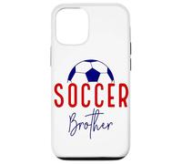 Soccer Brother Vintage Soccer Lil Bro Support Soccer Famille Coque pour iPhone 12/12 Pro