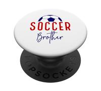 Soccer Brother Vintage Soccer Lil Bro Support Soccer Famille PopSockets PopGrip Adhésif