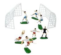 Soccer Cake Topper - Football Player & Goal Net Set | ABS Figurines