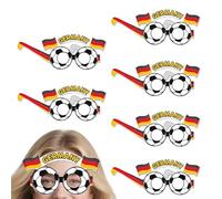 Soccer Cheer Glasses Set - Game Day Fan Accessory, Eyewear Collection with Sport Theme, Design System, Lightweight Party Wear Item, Celebration Prop Bundle for Enhancing Match Viewing Excitement