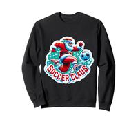 Soccer Claus Santa Joyeux Noël Joueur de Football Fan Amoureux Sweatshirt