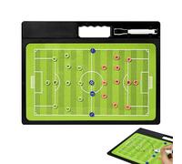 Soccer Coaching Board - Magnetic Strategy Plan for Field Training | Aluminum Frame with Double-Sided, Tacticals Coaching Equipment with Marker Pen for Player Practice Match Strategy, 34x45x0.8cm Metal
