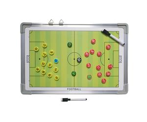 Soccer Coaching Board - Portable Lightweight Design, Foldable Clip Structure, Durable Waterproof, Easy Wipe Cleaning Panel | Youth Training, Sports Academy, Outdoor Coaching, Match Day