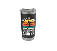 Soccer Dad Like A Regular Dad But Cooler For Fathers Day Gobelet isotherme en acier inoxydable double paroi