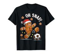 Soccer de Noël Oh Snap Gingerbreadman T-Shirt