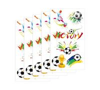 Soccer Faces Stickers - Game Day Face Decals for Fans and Kids | Peel and Stick Temporary Sports Face, Team Spirit Makeup Stickers for Football Events Parties Celebrations