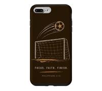 Soccer Faith Focus Finish Philippiens Christian Verse Coque pour iPhone 7 Plus/8 Plus