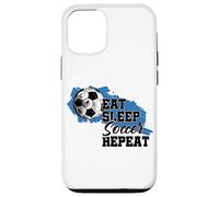 Soccer Funny Eat Sleep Soccer Repeat Coque pour iPhone 12/12 Pro
