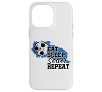 Soccer Funny Eat Sleep Soccer Repeat Coque pour iPhone 14 Pro Max