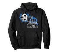 Soccer Funny Eat Sleep Soccer Repeat Sweat à Capuche