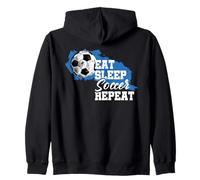 Soccer Funny Eat Sleep Soccer Repeat Sweat à Capuche