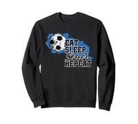 Soccer Funny Eat Sleep Soccer Repeat Sweatshirt