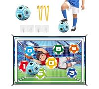 Soccer Game Set, Practice Scoring Mat, Training Target Board Portable Outdoor Design, for Kids Boys Girls Backyard Playground Home School Park Garden Family Gathering Camp Use 59.06x39.37 inches