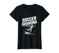 Soccer Grand-mère passionnée Kick Lover T-Shirt Graphique avec Valeur, Femme, Noir, S