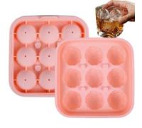 Soccer Ice Tray - 11.8x11.8x4.1cm 9-cavity Soccer Silicone Chocolate Molds | Portable Freezer Ice Tray For Home Kitchen Bar Summer Party Game Day Chilling Whiskey Cocktail