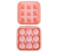 Soccer Ice Tray, Silicone Soccer Mold, 9 Cavity Design, Flexible Ice Maker, for Kitchen Bar Summer Party Game Day Family Gathering Chilling Whiskey Cocktail Drinks Beverages Use