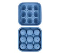 Soccer Ice Tray, Silicone Soccer Mold, 9 Cavity Design, Flexible Ice Maker, for Kitchen Bar Summer Party Game Day Family Gathering Chilling Whiskey Cocktail Drinks Beverages Use
