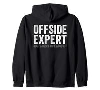 Soccer Joke Offside Expert Just Ask My Wife Funny Husband Sweat à Capuche
