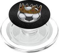 Soccer King Crown Award Humoristique pour Meilleur Joueur PopSockets PopGrip pour MagSafe