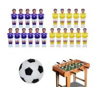 Soccer Men Set, table Soccer Game Joueur de football de table prêt pour le jeu de football de tournoi - Accessoires amusants de jouets de football poupée pour enfants, adultes, enfants, petits amis