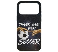 Soccer Michelangelo « Creation of Adam » Dieu de Remerciement pour Le Football Coque pour iPhone 17 Pro Max