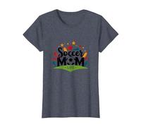 Soccer Mom Life : Cadeau de fierté des Parents de Sport pour Femmes T-Shirt, Femme, Bleu Chiné, L
