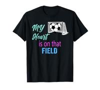 Soccer Mom Mama Heart is on That Field Game Day Player Gift T-Shirt
