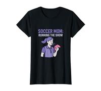Soccer Mom Running The Show Arbitre Game Design T-Shirt