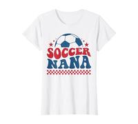 Soccer Nana Grandma Vintage Soccer Fan Support Famille T-Shirt