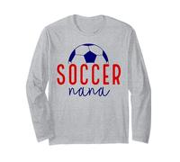Soccer Nana Vintage Soccer Grandma Support Soccer Famille Manche Longue