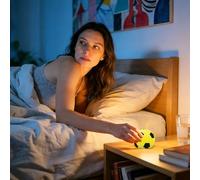 Soccer Night Light- Color-Changing Night Light, Rechargeable 7-Color Silicone LED Nightlight | Sensory Soccer Ball Lamp | For Christmas Nursery Bedroom Living Room Home Office Party Bar Teen