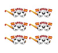 Soccer Party Glasses, Sports Cheering Eyewear Set, Match Day Costume Props, Fun Stadium Fan Accessories, for Kids Teens Adults Game Viewing Birthday Carnival Events Bars Stadium Celebrations Use