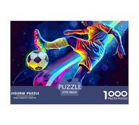 Soccer Player Action_2 Pièces en Carton Épais Et Solides Parfait pour Améliorer La Concentration, La Patience Et La Pensée Logique Pendant Le Temps Libre 38x26cm/1000pcs
