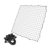 Soccer Rebounder Replacement Net, 39.37x39.37 inches Football Rebounder Mesh with 20 Elastic Ropes, Training Catching Tool, Perfect for School Practice, Home Backyard Sports Netting