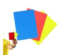 Soccer Referee Cards - High Visibility Judge Tool Multiple Sports | 3 Piece Set with Bright Color Design Ideal for Women Men Umpires in Hockey Volleyball Basketball Wrestling Handball and Field Games