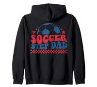 Soccer Step Dad Père Soccer Sideline Support Soccer Famille Sweat à Capuche