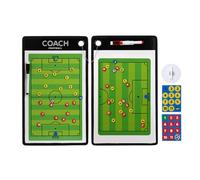 Soccer Tableau de coaching magnétique pour effacer à sec - Plateau intermédiaire effaçable à sec - Tracker magnétique portable - Outil d'entraînement pour baseball, basketball, softball, hockey